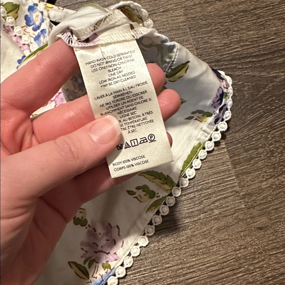 NWT ANTHROPOLOGIE FLORAL SATIN WRAP MINI SKIRT - Picture 5 of 5